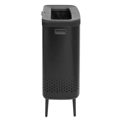 Brabantia Bo Laundry Bin Hi, 2 X 45 L, Matt Black -Brabantia Shop Bo Laundry Bin Hi 2 x 45L Plastic Lid Matt Black 8710755200564 Brabantia 300dpi 5060x6746px 6 NR 22115